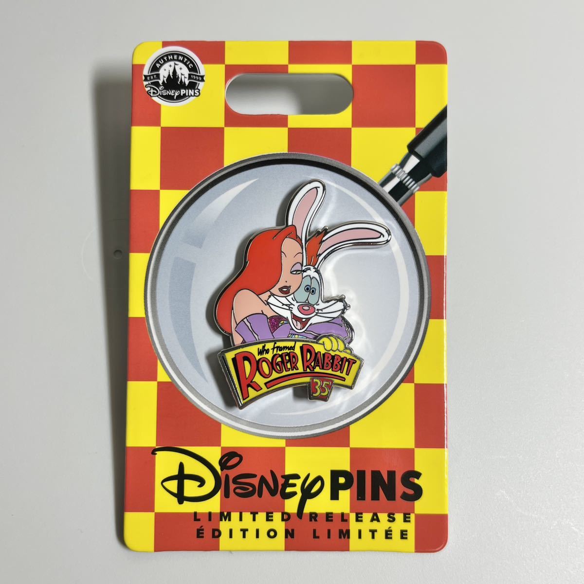 ロジャーラビット ピンバッジ 35周年 ディズニーストア ジェシカ