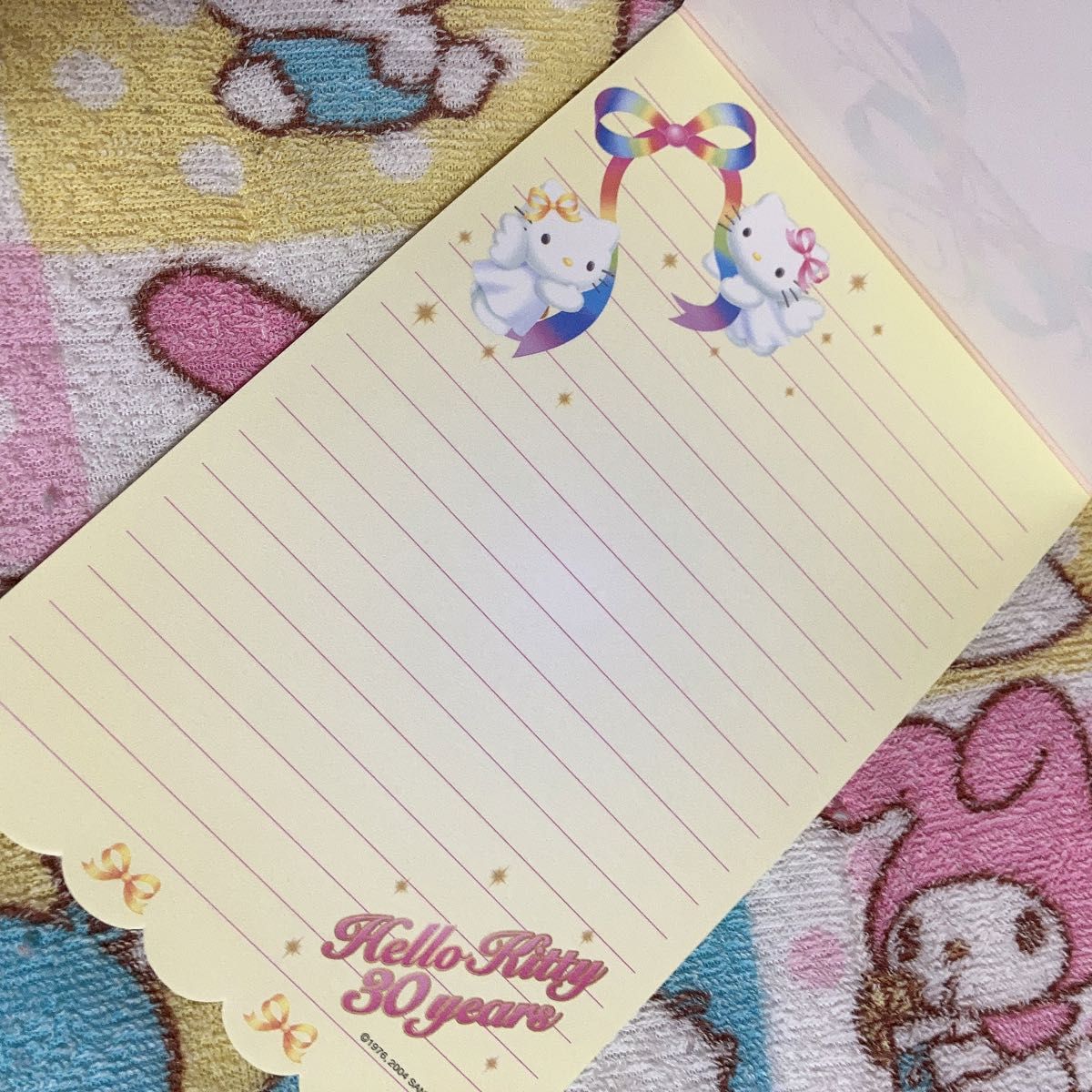 中古 ハローキティ 大きめ メモ レア 昔 エンジェル キティ ミミィ