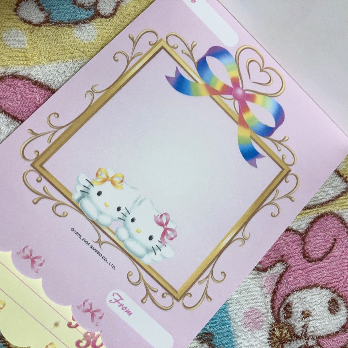 中古 ハローキティ 大きめ メモ レア 昔 エンジェル キティ ミミィ