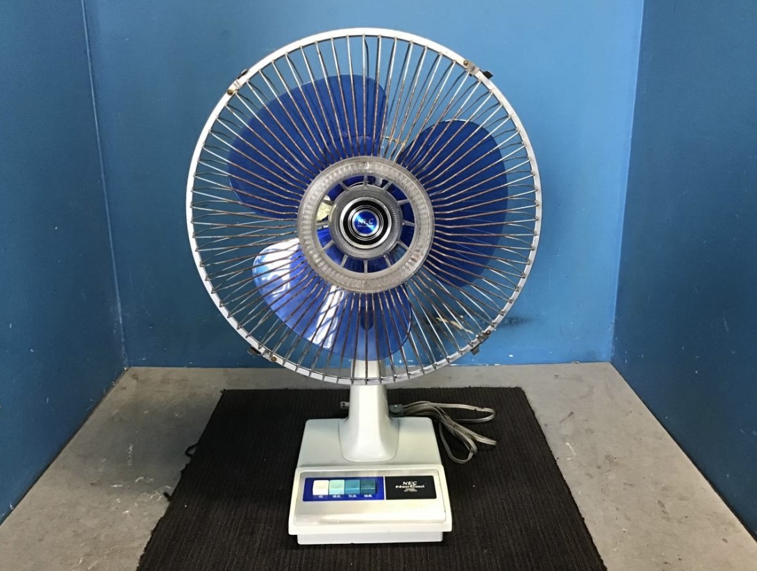 昭和レトロ NEC DELUXE 扇風機 NF-34T 30cm 【簡単動作OK 昭和