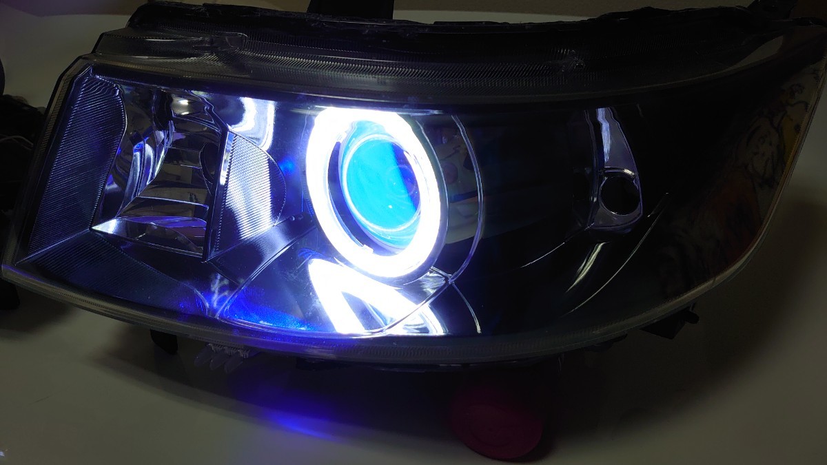 MH23 ワゴンRスティングレー ワンオフヘッドライト インナーブラックx