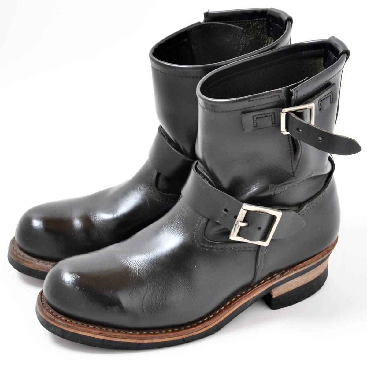 良品】07年製 廃盤 レッドウイング エンジニアブーツ ショート 2976 黒