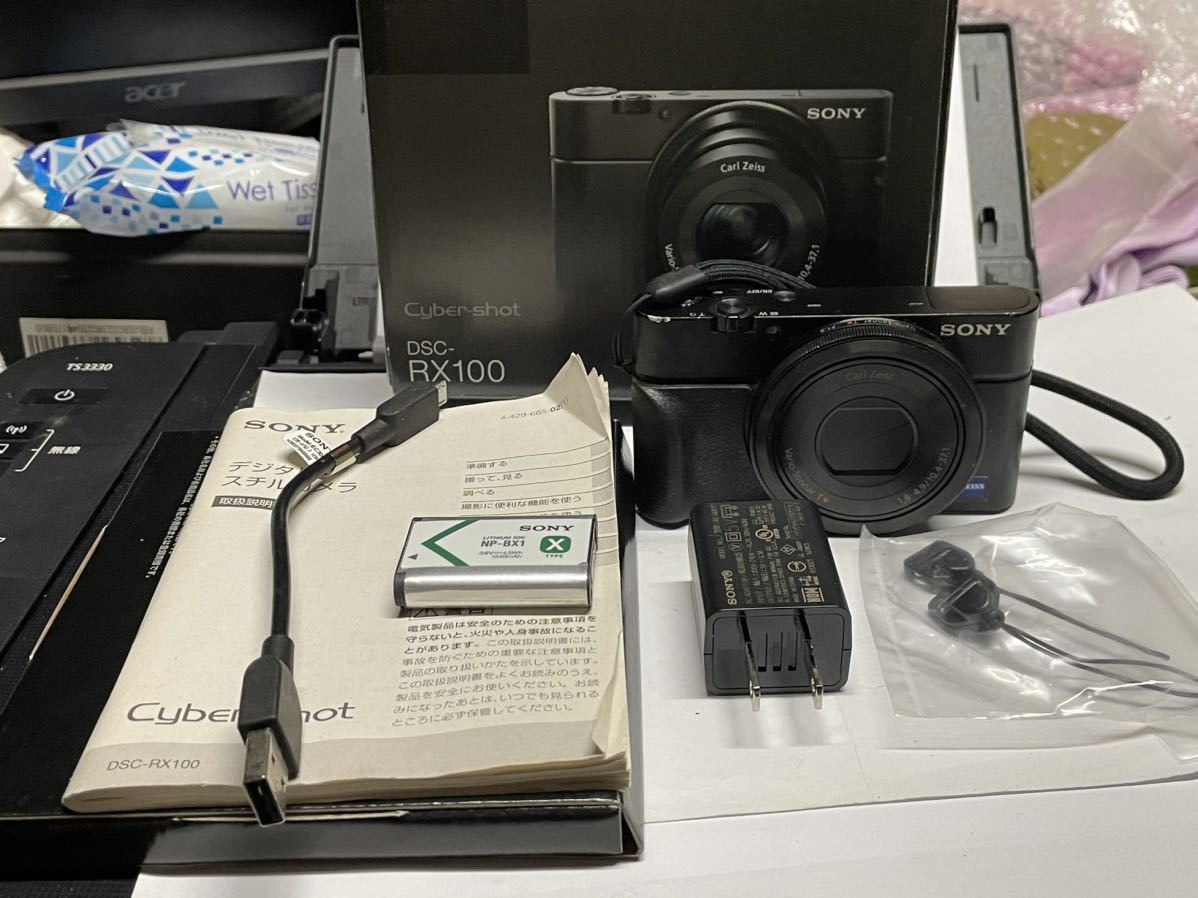 SONY Cyber-shot DSC-RX100 動作品 取扱説明書 元箱付