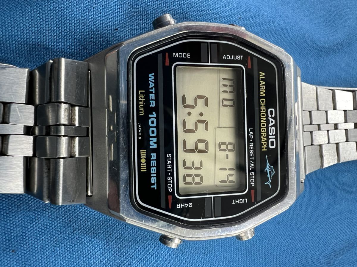 R*O様 CASIO アラームクロノグラフ 100M防水 カジキ ビンテージ CASIO