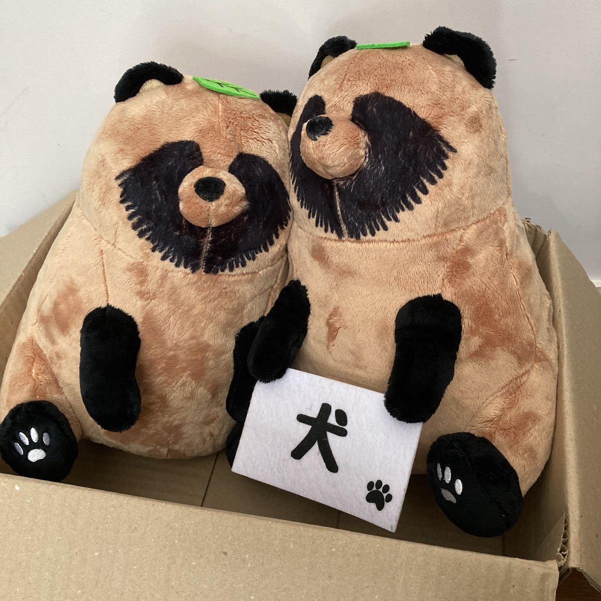 雨と君とBIGぬいぐるみ 犬 たぬき ぬいぐるみ パペット きゃらぱぺ