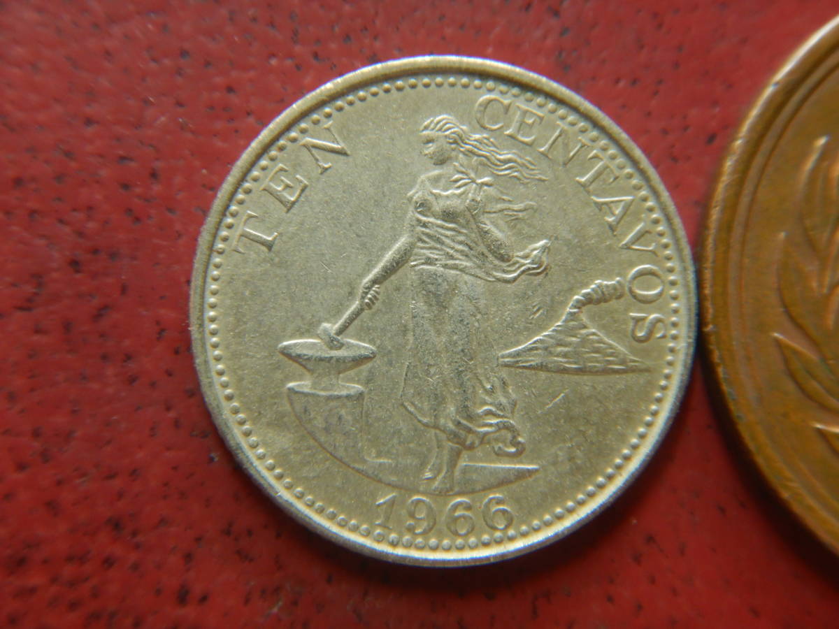 Yahoo!オークション - 外国・フィリピン／10センタボ洋銀貨（1966年