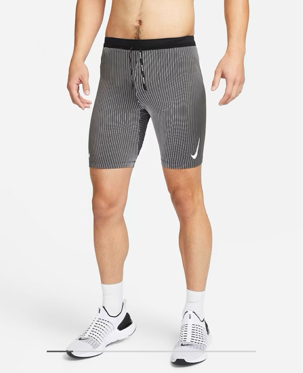 Nike エアロスイフト ハーフ タイツ S グレー マラソン スパッツ S