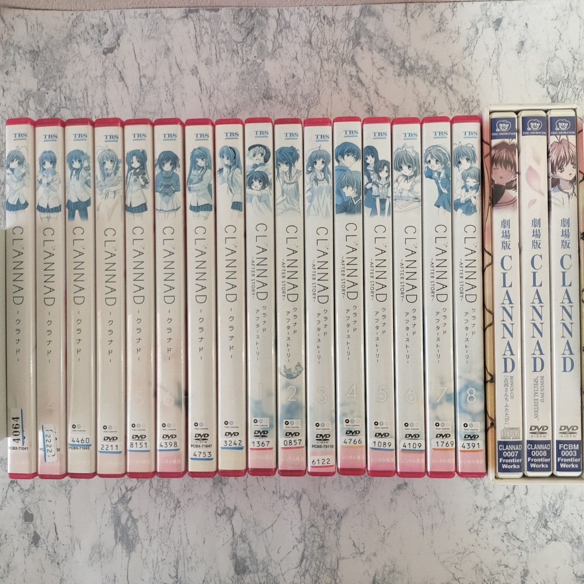 DVD クラナド CLANNAD 1期 2期 劇場版 初回限定版 全17巻｜Yahoo