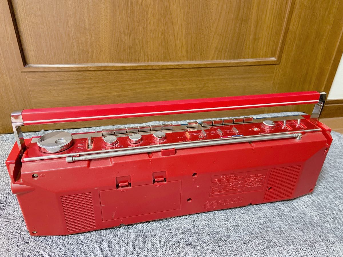 昭和レトロ ダブルラジカセ SANYO ジャンク品 純正コード付｜Yahoo
