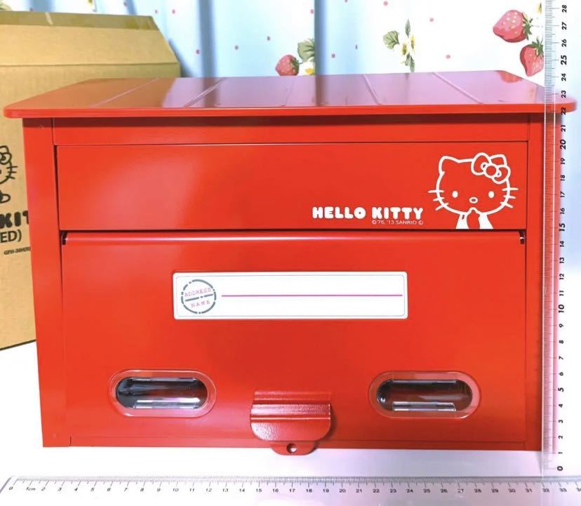 Yahoo!オークション - 本物 金属製 ハローキティ 郵便ポスト 赤 インテ