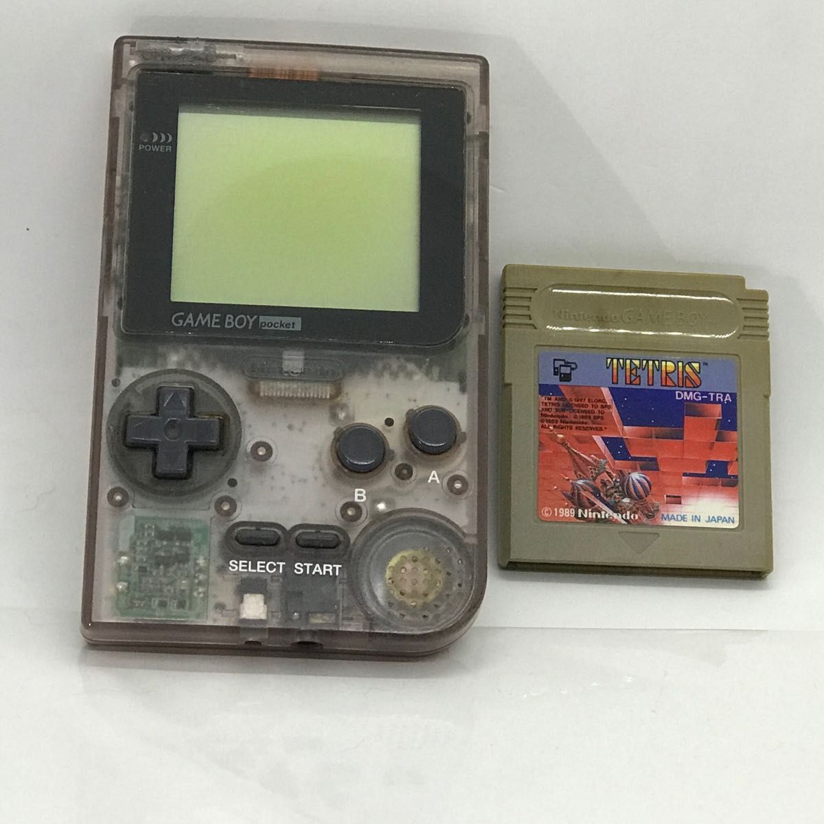 任天堂 レア ゲームボーイ スケルトン クリア テトリス付き テトリスに