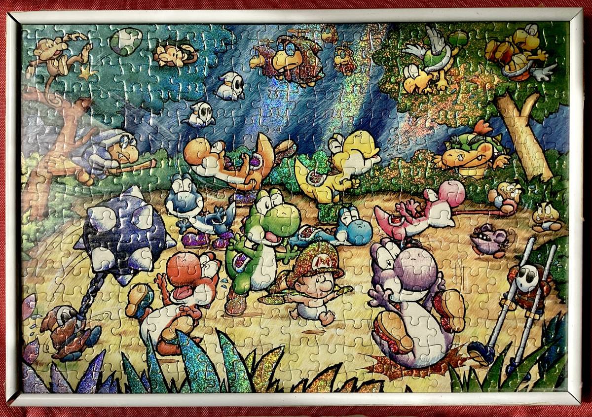 スーパーマリオ ヨッシーアイランド ジグソーパズル 完成品 レトロ
