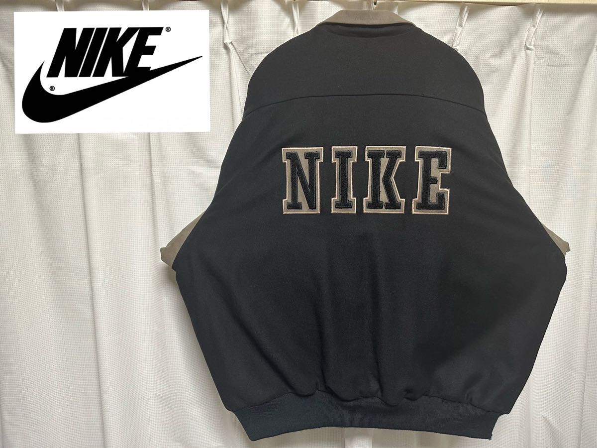 超激レア カラー 90s NIKE ナイキ デカロゴ スタジャン ブラック