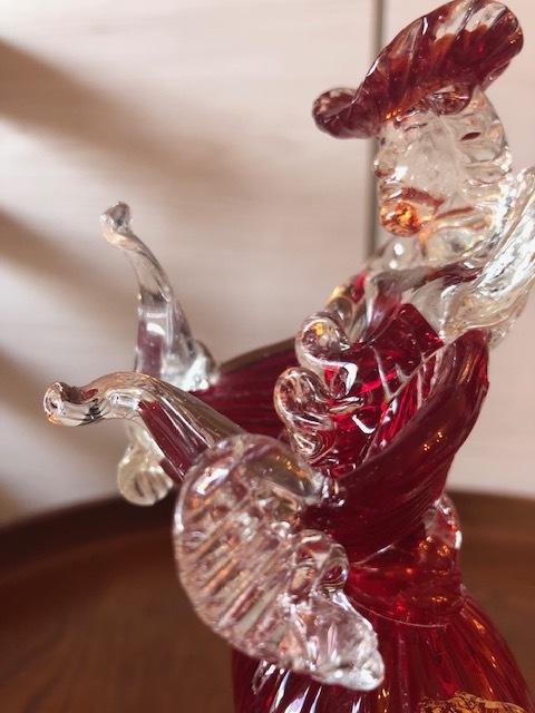 ムラノ ベネチアンガラス 人形 ペア 25cm 置物｜Yahoo!フリマ（旧