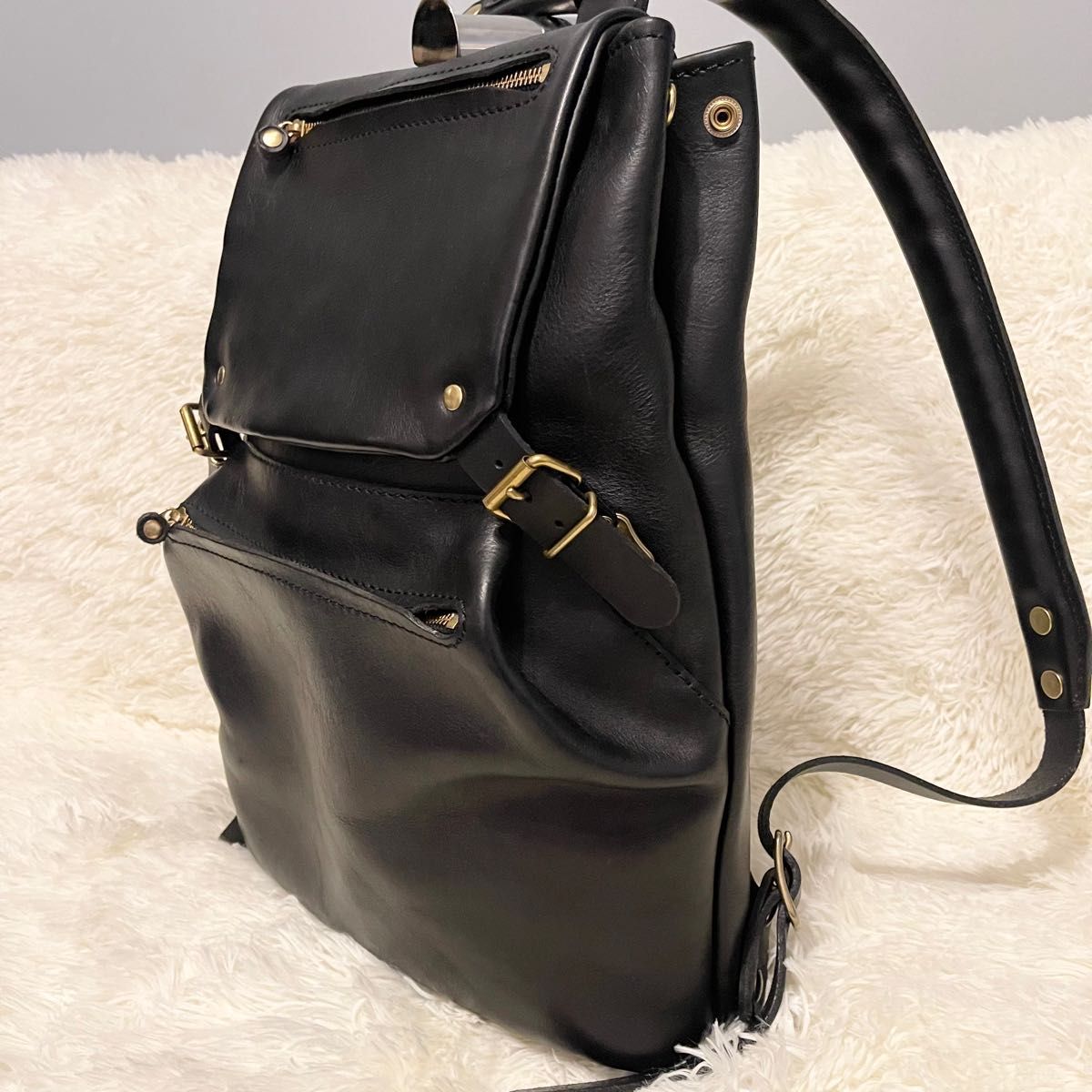 美品】HERZ ヘルツ 星のリュック （R-135）レザー バッグパック