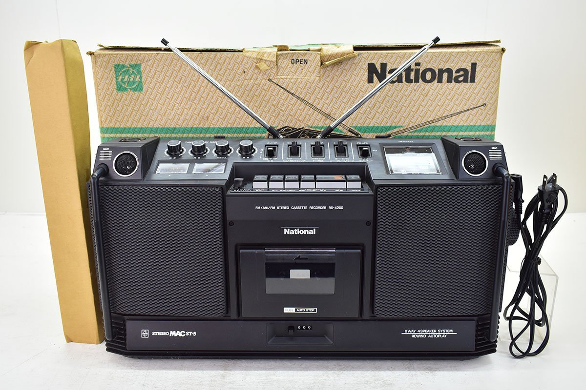 Yahoo!オークション - National RS-4250 STEREO MAC ST-5 ラジカセ ケ