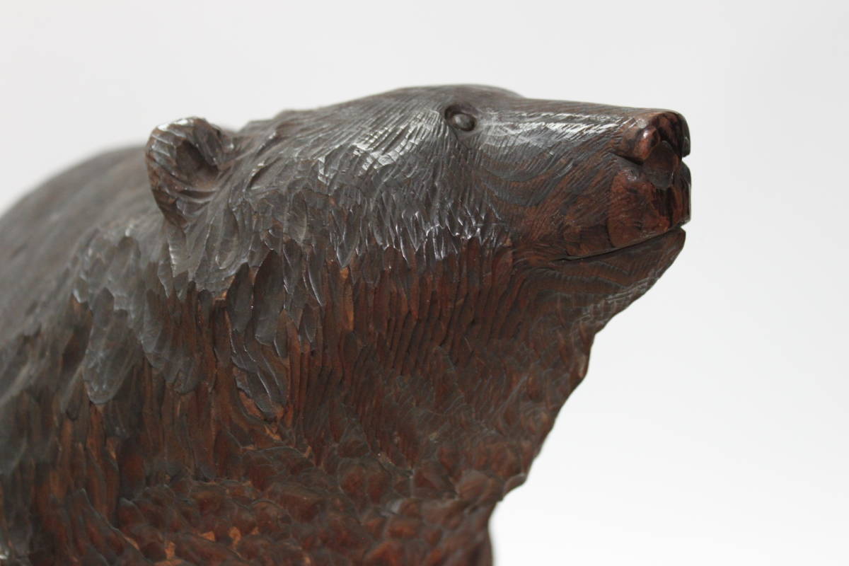 Yahoo!オークション - 戦前 八雲 やくも 木彫り 熊 秀作 大型 朴瑩 中