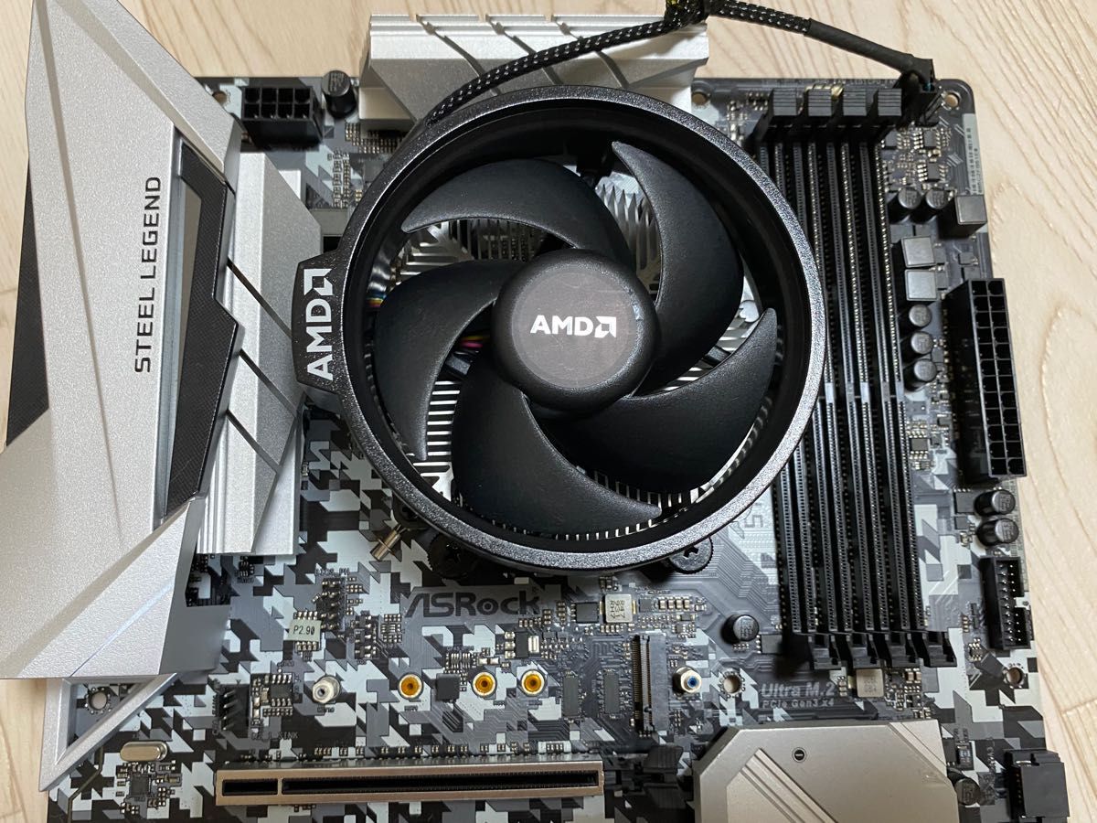 CPU マザボセット】ASRock B450 Steel Legend/AM4/ryzen7 3700x 8C/16T