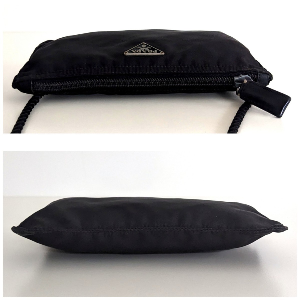 良品 プラダ サコッシュ ナイロン ミニバッグ 斜め掛け ポーチ 財布