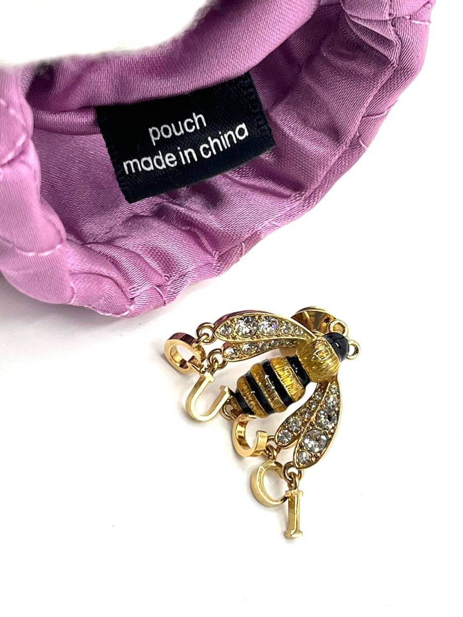 美品】GUCCI グッチ ピンブローチ 蜂 ハチ Bee メタル ゴールド系