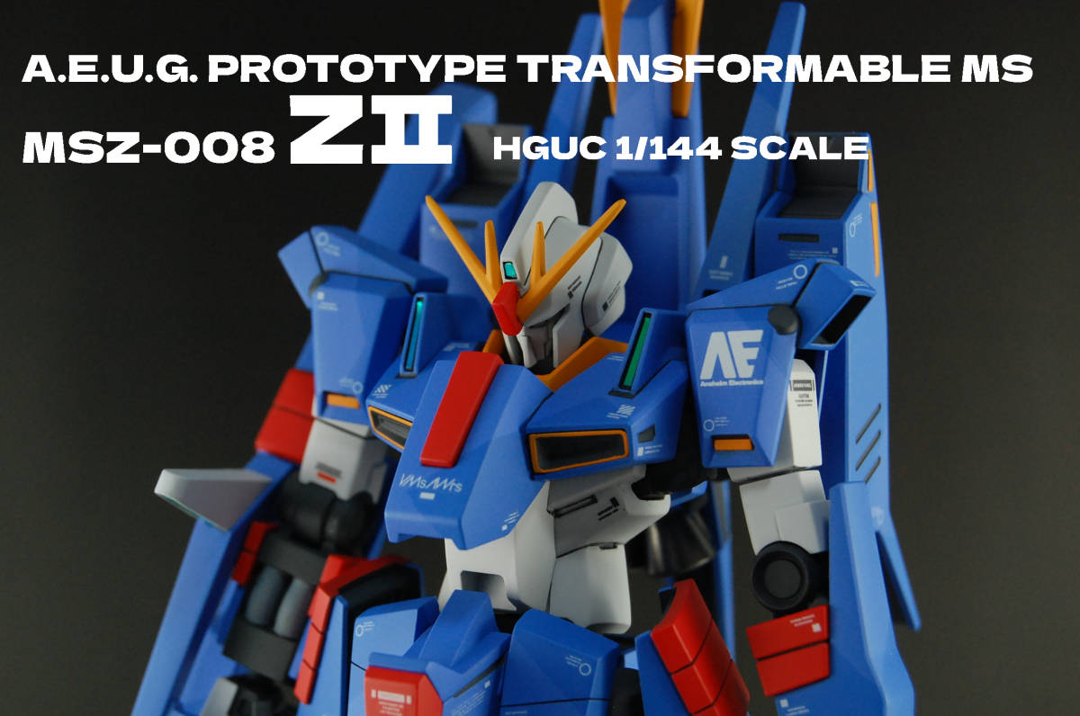 Yahoo!オークション - HGUC 1/144 ZⅡ ゼッツー 改修 塗装 完成品 HG