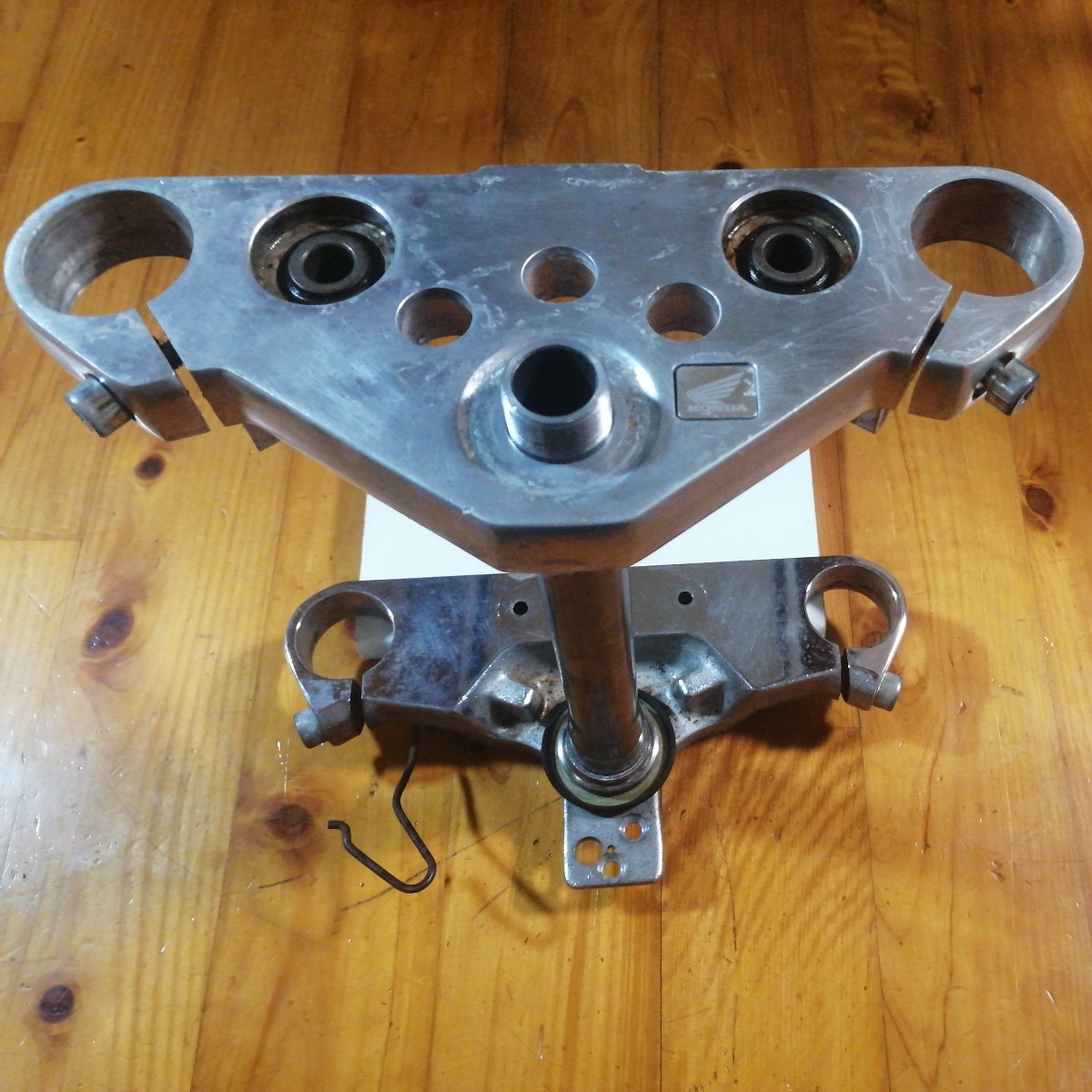 Yahoo!オークション - スティード400 純正トリプルツリー ステム トッ