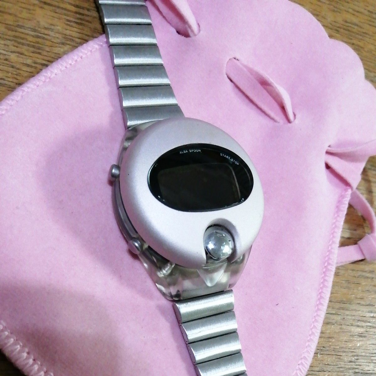 ジャンク品 SEIKO ALBA SPOON セイコー アルバスプーン ピンク｜Yahoo