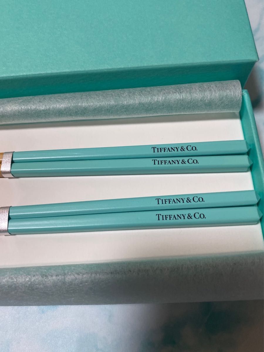 TIFFANY&Co ティファニー夫婦箸 箱入り ティファニーノベルティ 希少