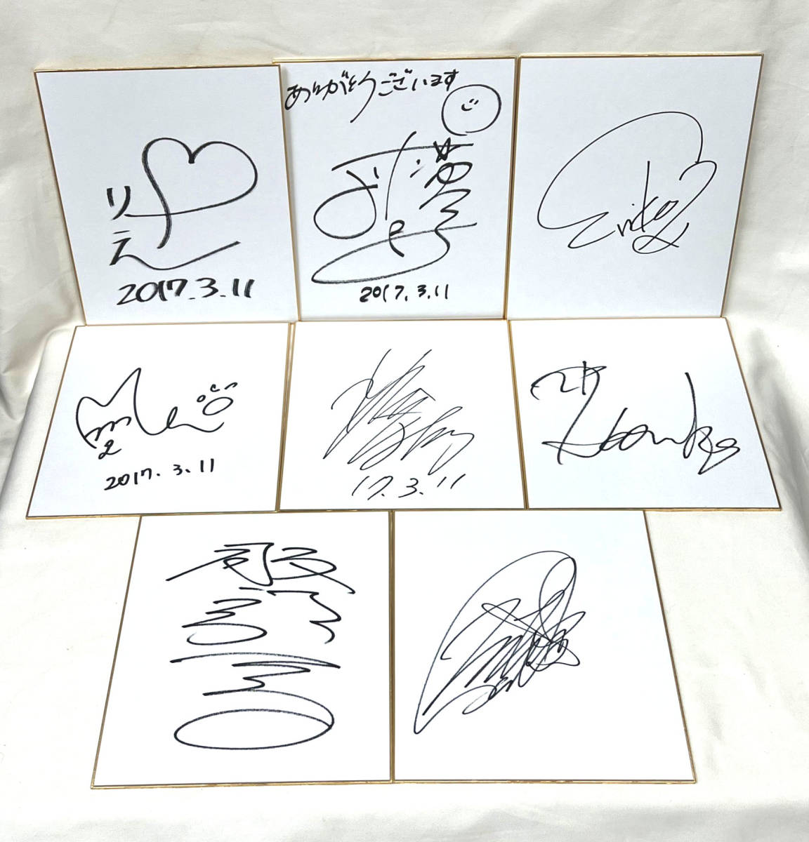 Yahoo!オークション - 女子プロゴルファー8名直筆サイン入りミニサイン