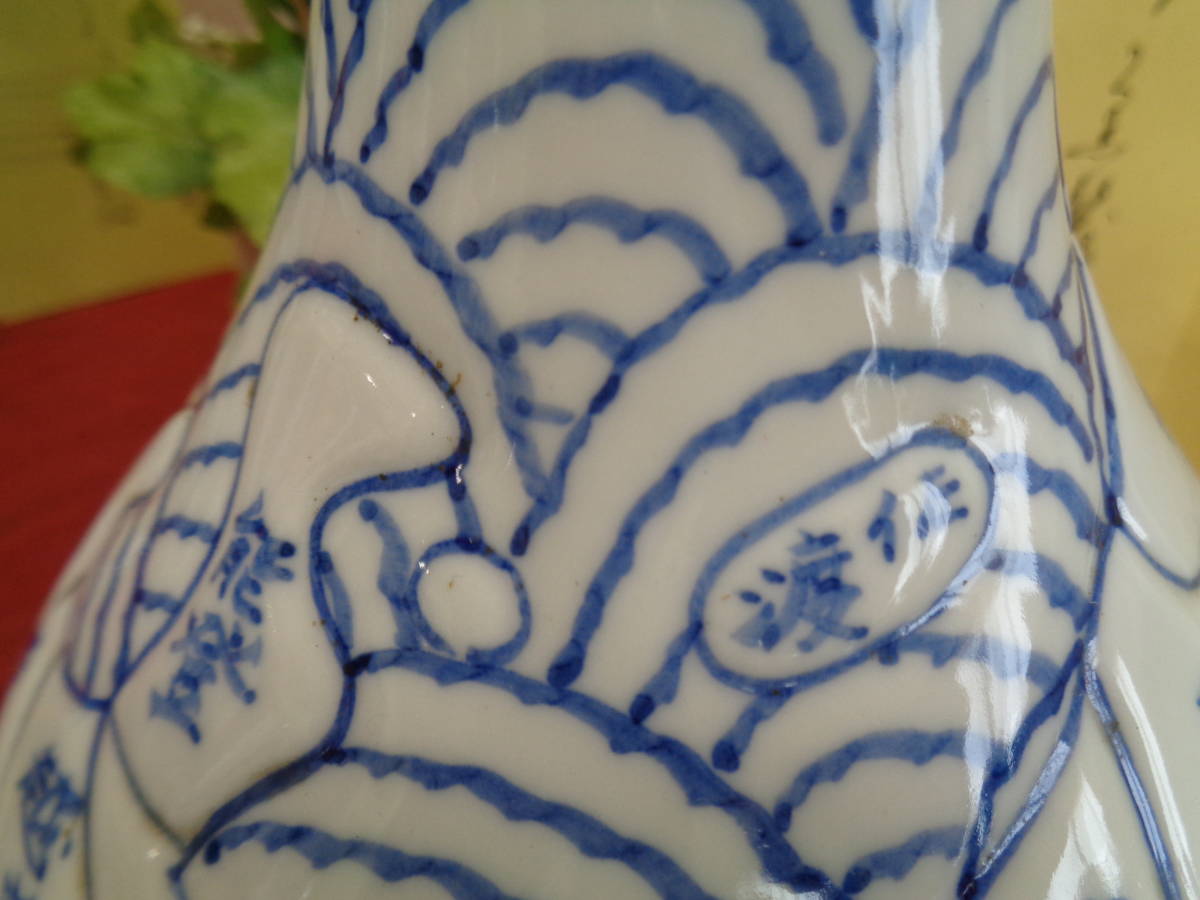 骨董 古地図文花瓶/壺 染付古伊万里 有田焼 砥部焼 陶器 中古品｜Yahoo