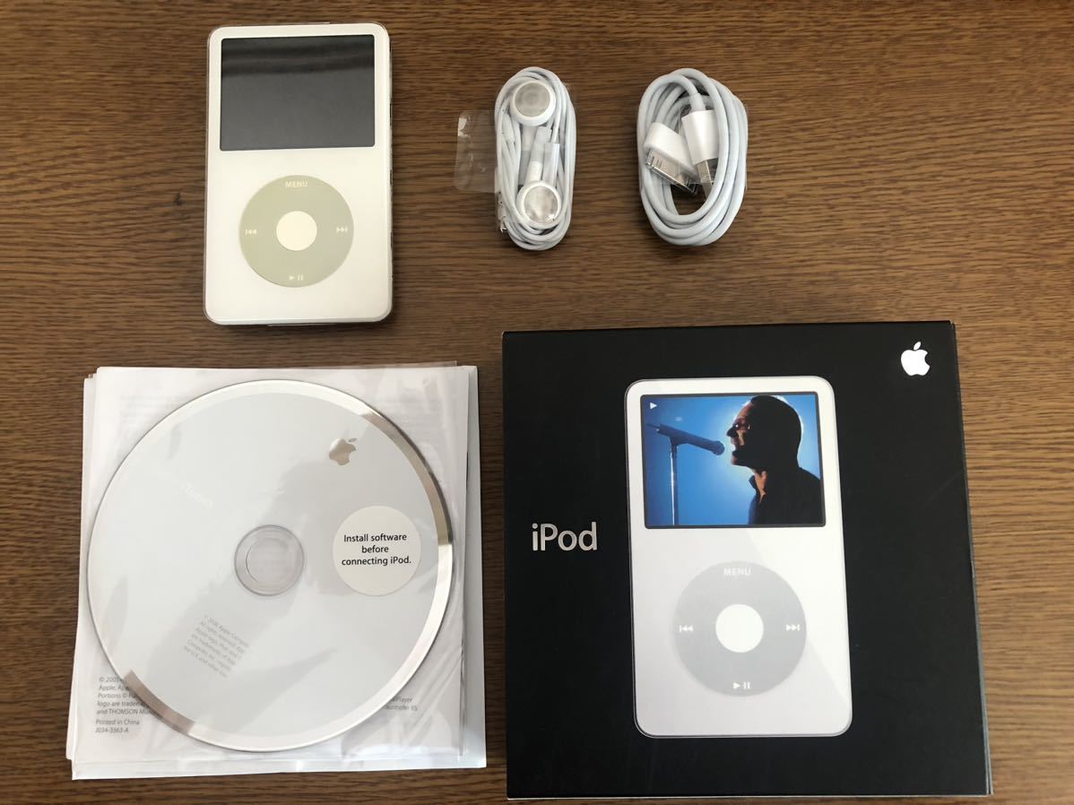 iPod classic 第5世代 30GB 箱付属品あり 新品バッテリー交換済 iTunes