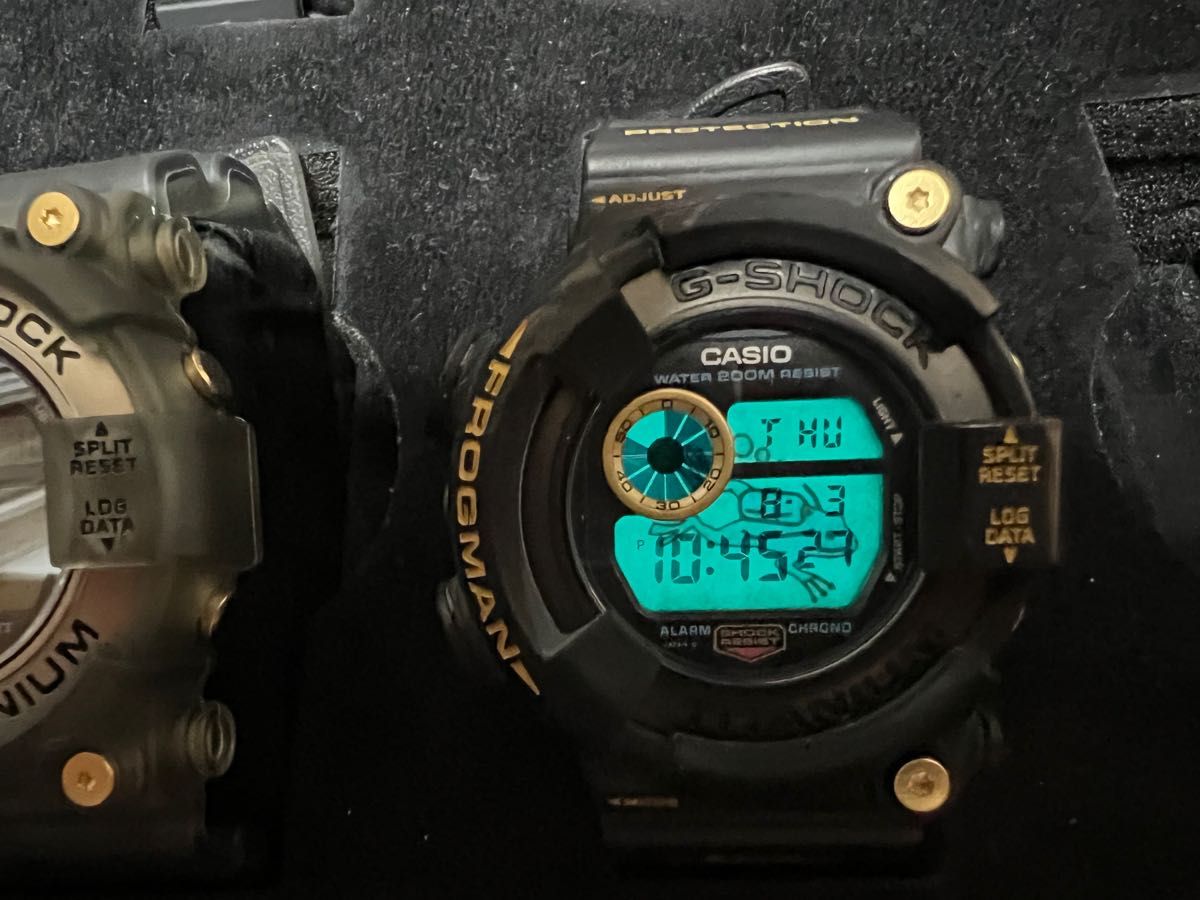 お宝放出 ゴールドチタンフロッグマン 黒金蛙 DW-8200B-9 オリジナル