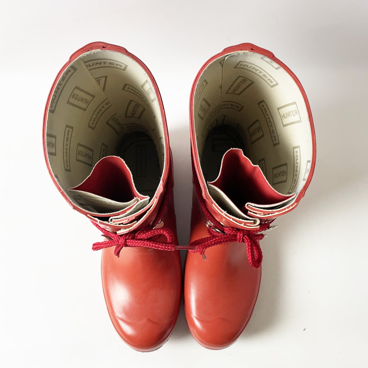 ハンター ベルト付きレインブーツ グロスオレンジ EU37 HUNTER