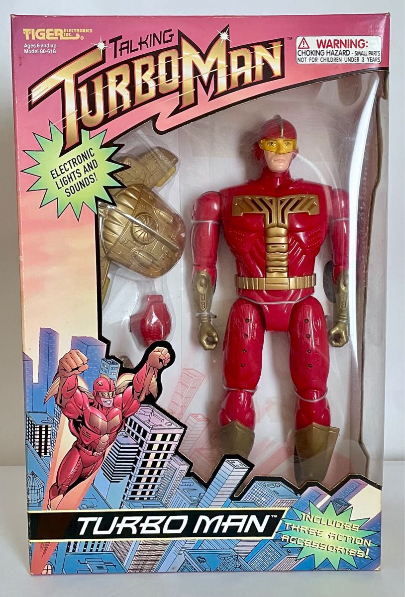絶版品】当時物 1997年 TIGER社製 トーキング ターボマン デラックス