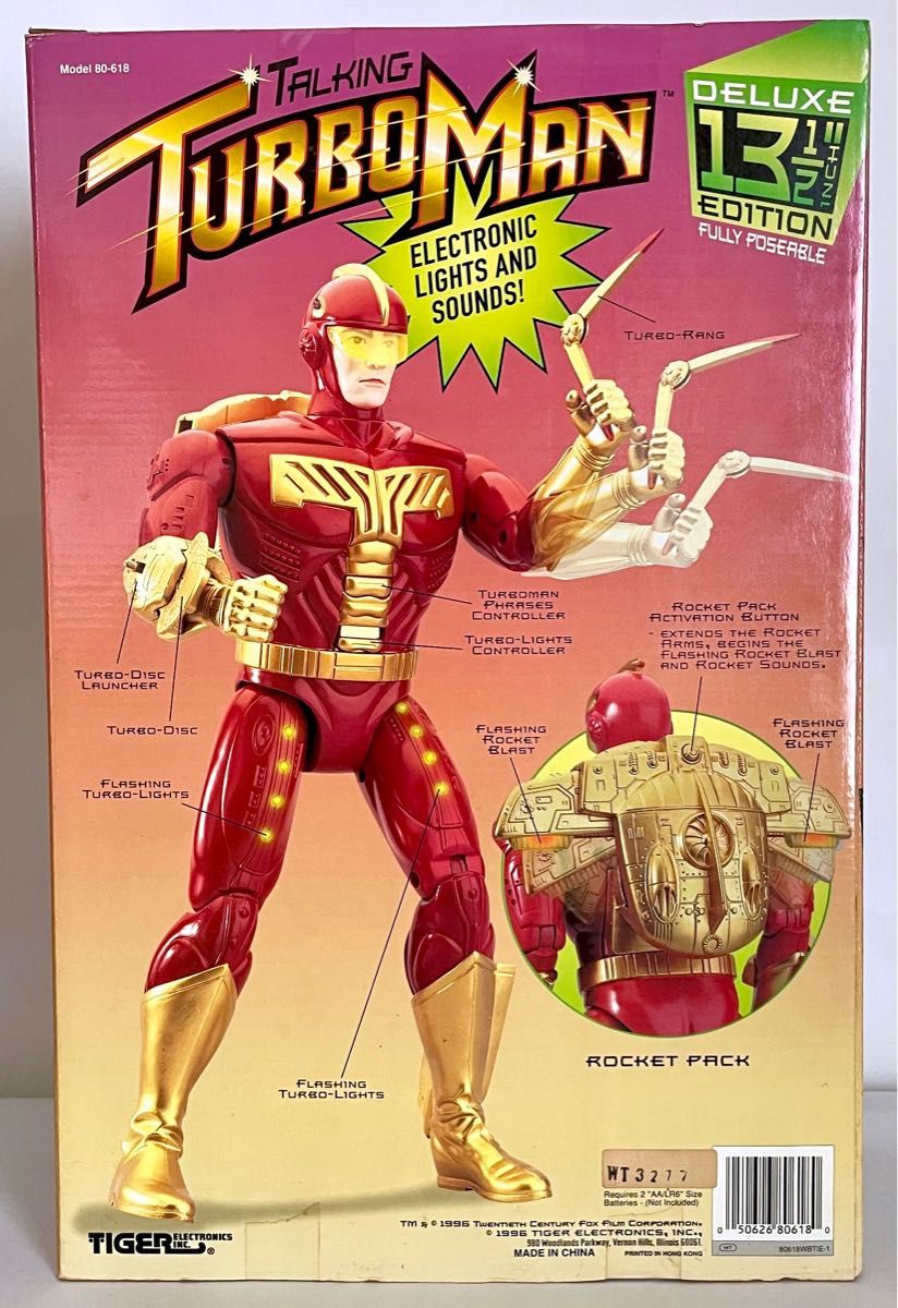 絶版品】当時物 1997年 TIGER社製 トーキング ターボマン デラックス