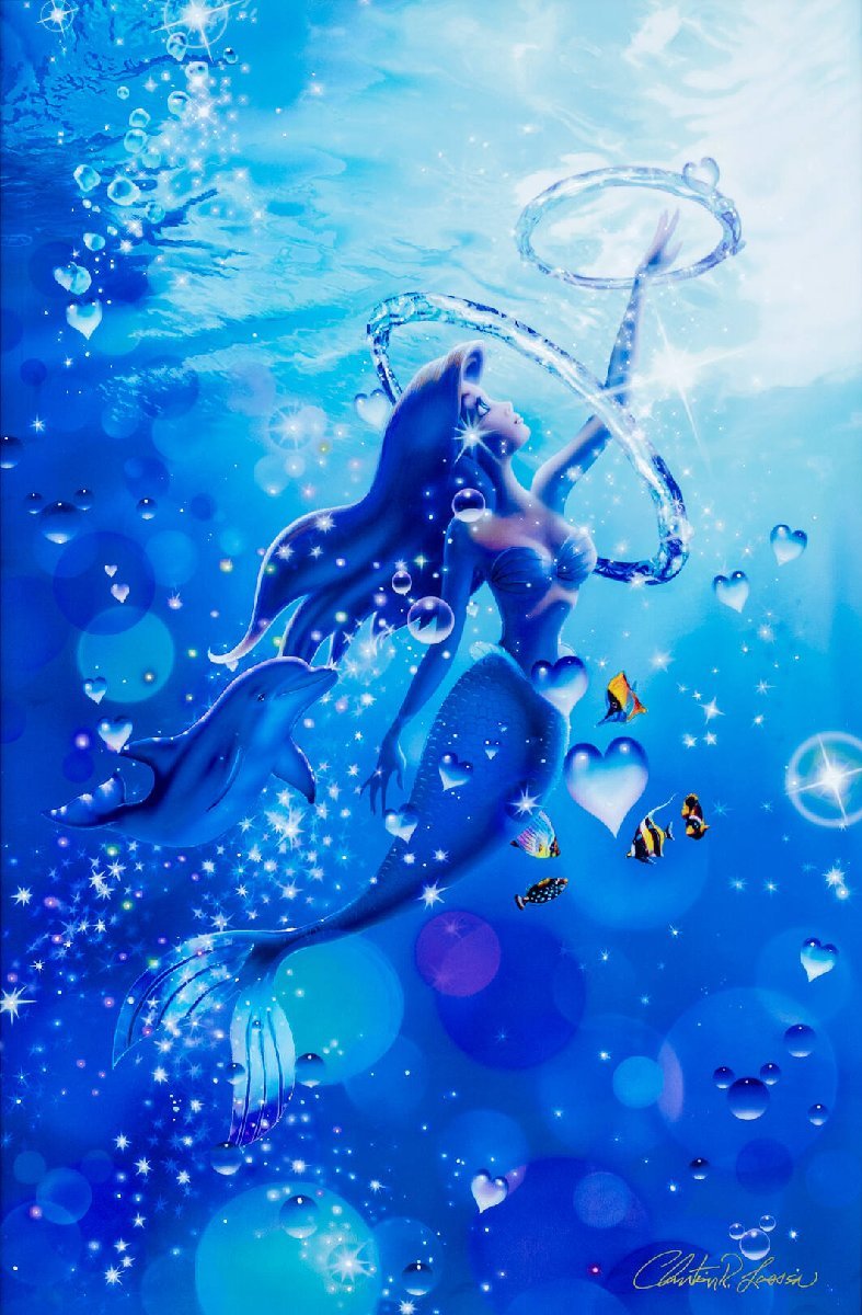 Yahoo!オークション - ラッセン 版画 『リーチング フォー ラブ（M）』