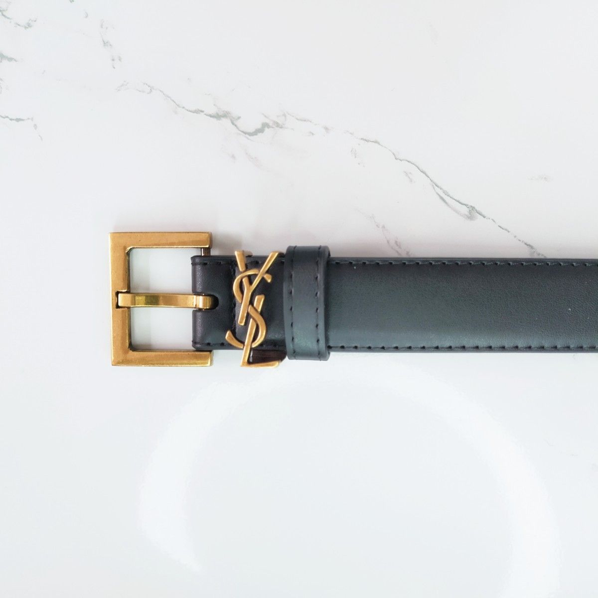 YSL ベルト ゴールド Bts ジミン 愛用 高級ベルト メンズ レディース