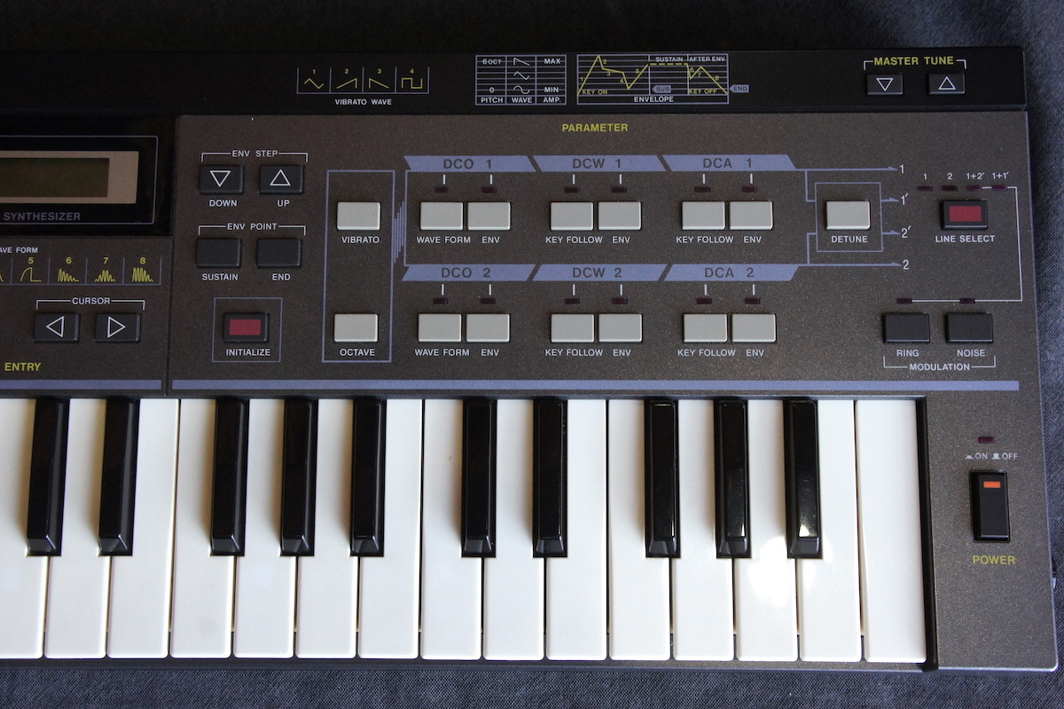 送料込 外観動作良好 名機 80年代 CASIO CZ-101 PD音源 シンセサイザー