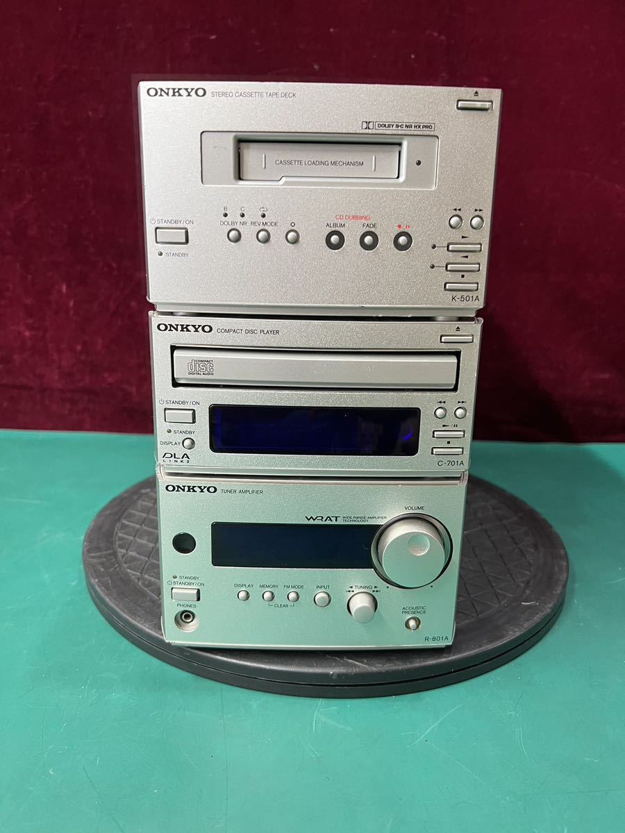 ONKYO Onkyo system player R-801A/C-701A/K501A Junk (100s): Real