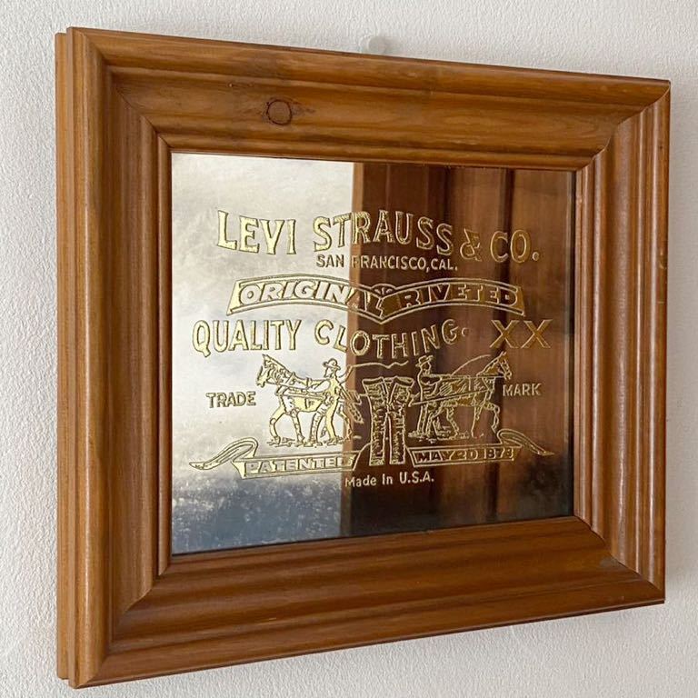 70s ビンテージ levi's リーバイス パブミラー ディスプレイ 店舗 什器