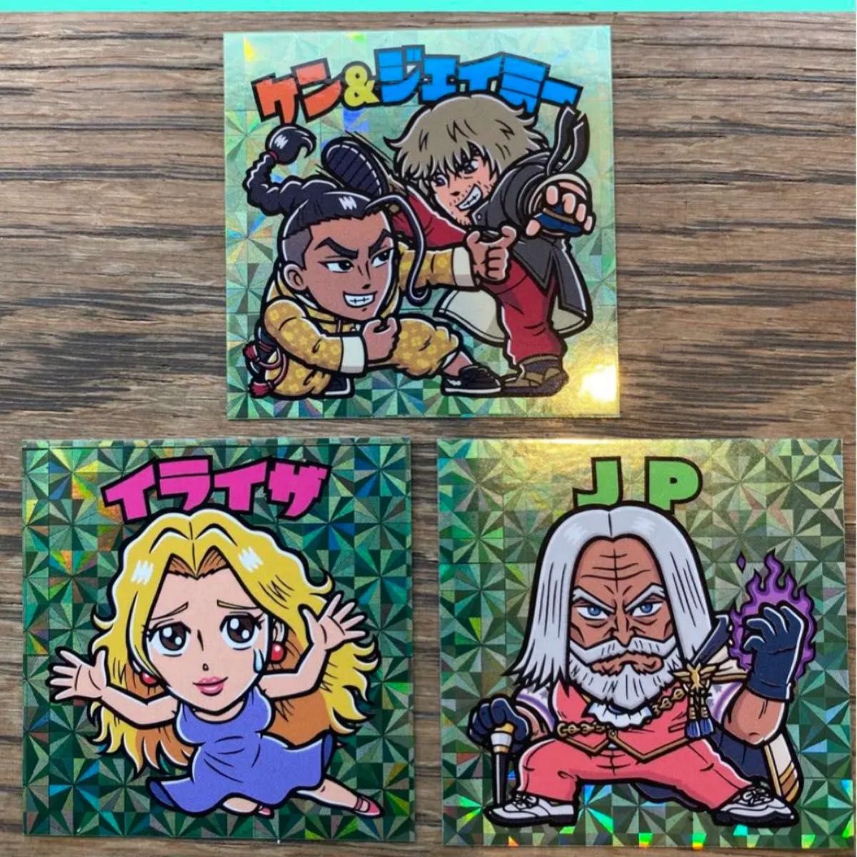 超希少 美品 全12キャラ ストリートファイター シール カード 両面絵柄