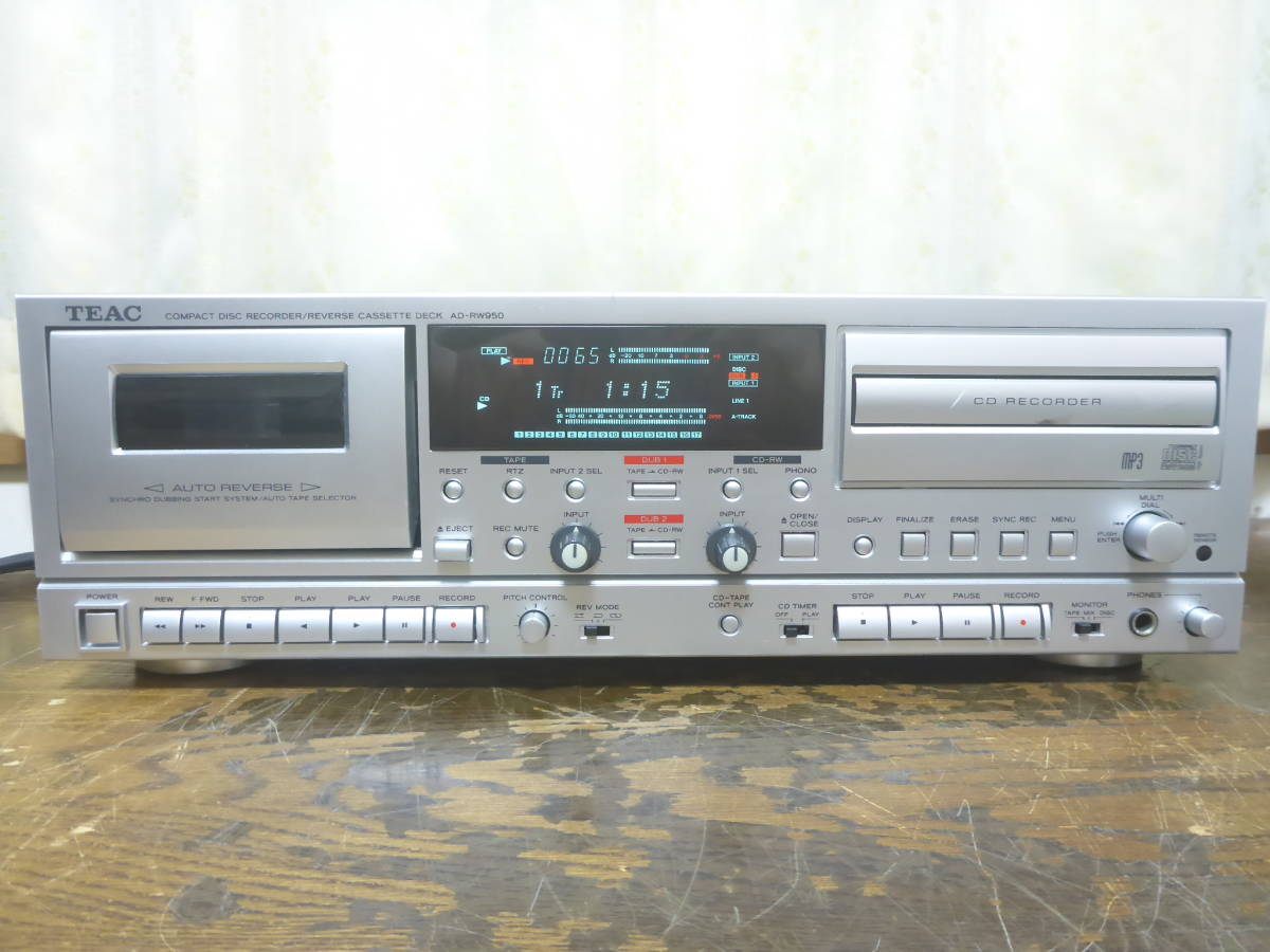 Yahoo!オークション - TEAC AD-RW950 CDカセットレコーダー ティアック