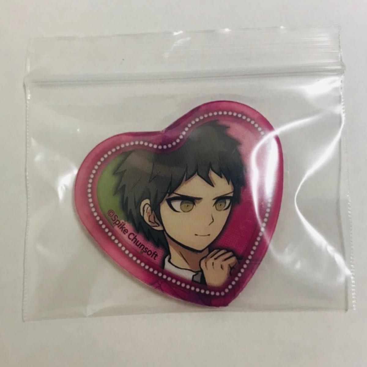 スーパーダンガンロンパ 2 日向創 照れ顔ハート缶バッジ