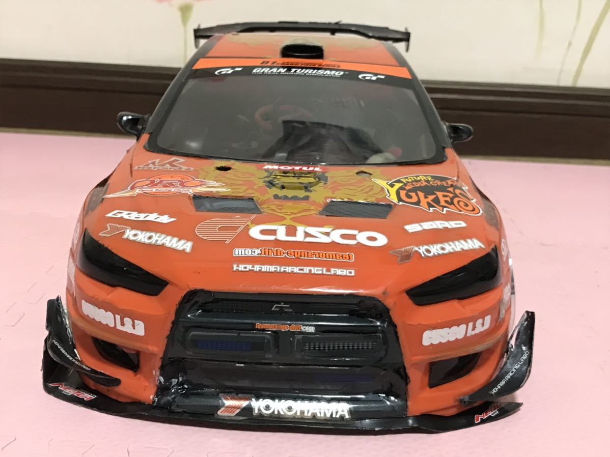 送料無料 1/10 ヨコモ 三菱 ランサーエボリューションX YUKE'S CUSCO