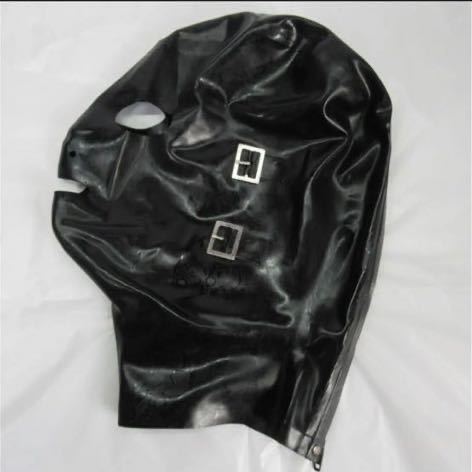 視界ゼロ ラバーマスク 全頭マスク アイマスク 口マスク付き