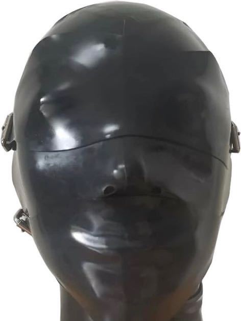 視界ゼロ ラバーマスク 全頭マスク アイマスク 口マスク付き