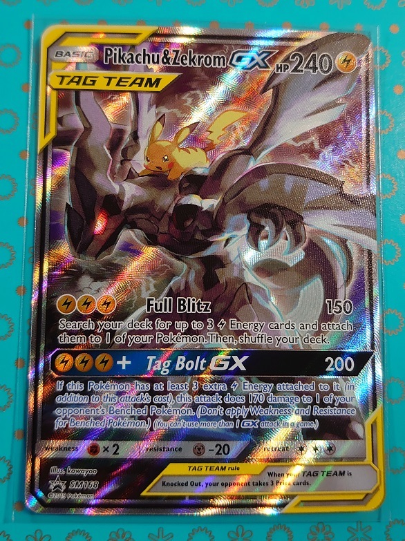 ポケカ 英語版 正規品 ピカチュウ&ゼクロムGX SR ポケモンカード 海外