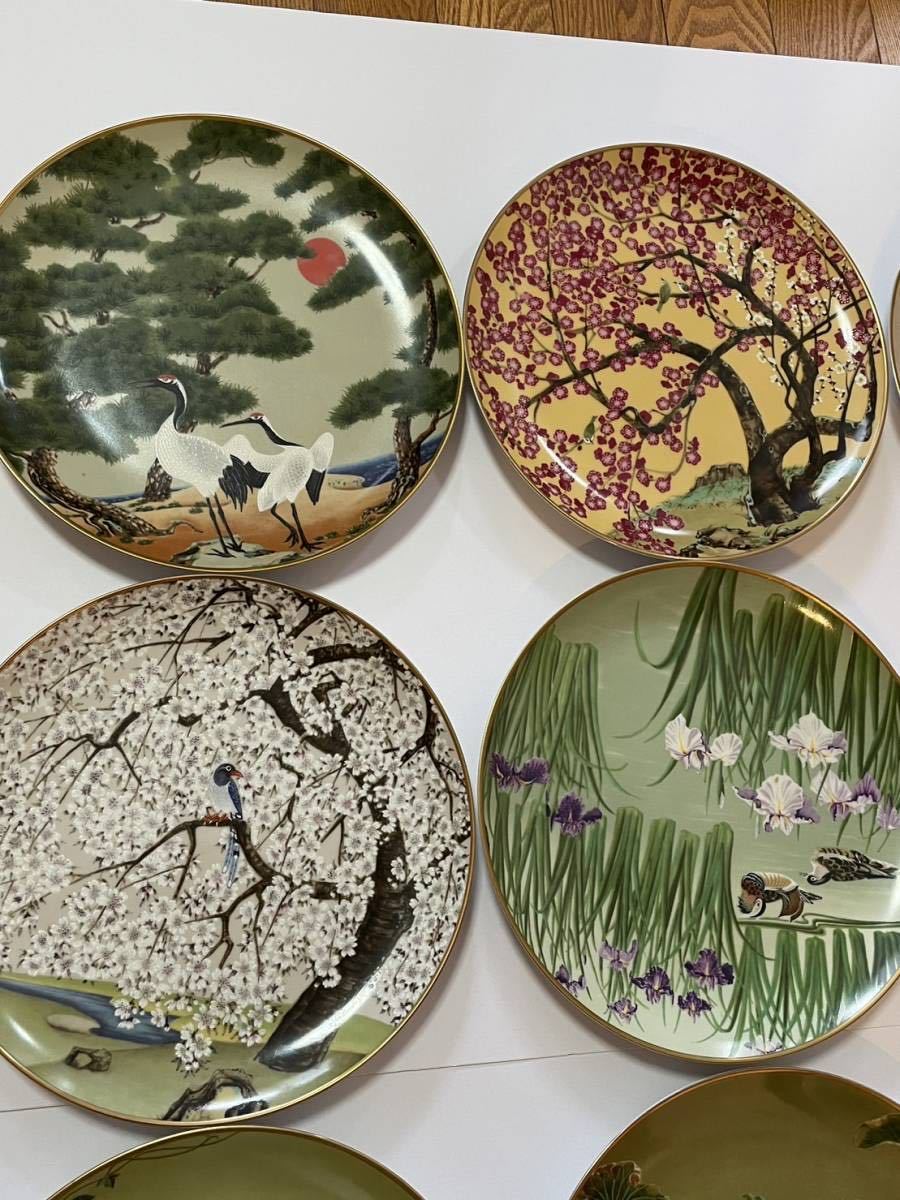 花鳥十二ヶ月の内 野畑直子 高級磁器 1982 フランクリン・ポーセリン