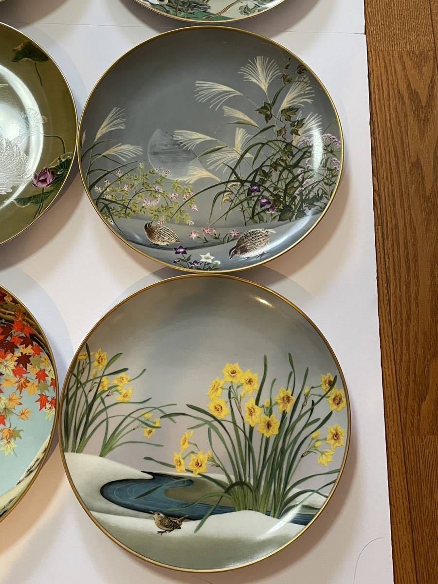 花鳥十二ヶ月の内 野畑直子 高級磁器 1982 フランクリン・ポーセリン