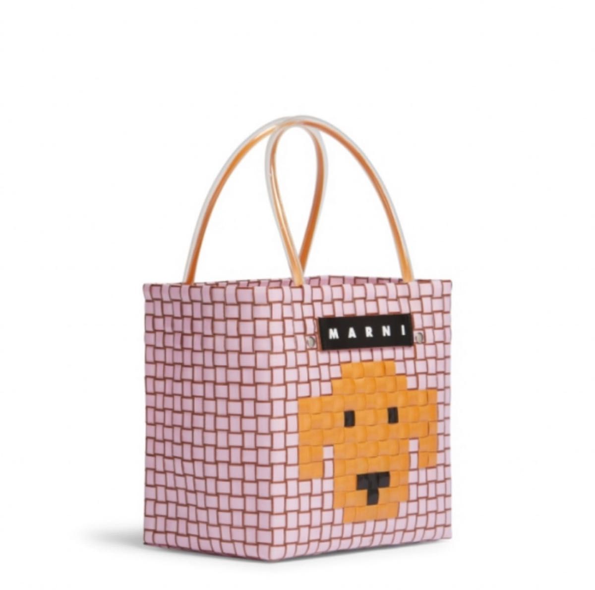 新品 マルニ Marni アニマルバスケット ピンク ドッグ 犬 バッグ